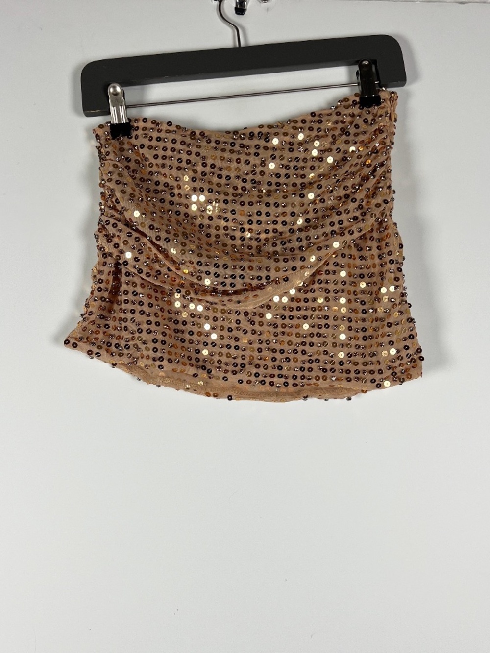 Oh Polly Cassiana gold Sequin Mini Skirt